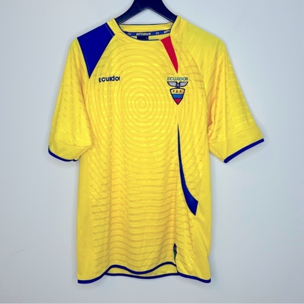 Optimus 2010 S Africa MLS FEF Federacion Ecuatoriana De Futbol‎ Soccer Jersey